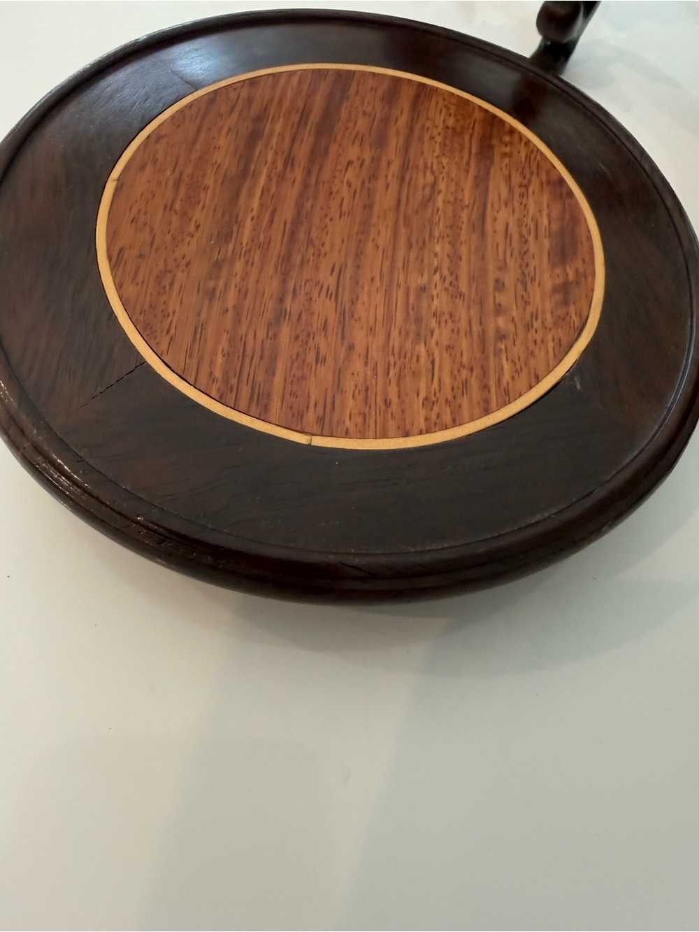 4 Rosewood plant stands/ Round Wood Display Bases - Picture 5 of 5